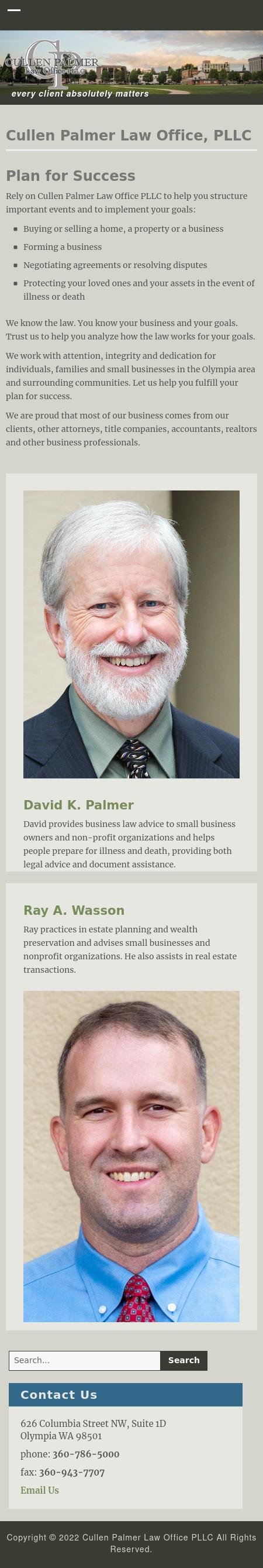 Cullen Palmer Law Office, L.L.P. - Olympia WA Lawyers