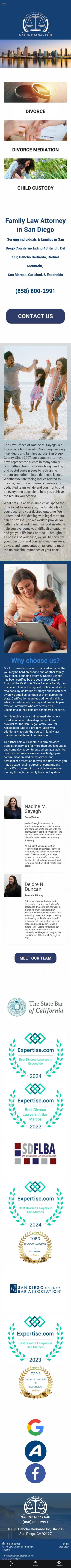 The Law Offices of Nadine M. Sayegh - Escondido CA Lawyers
