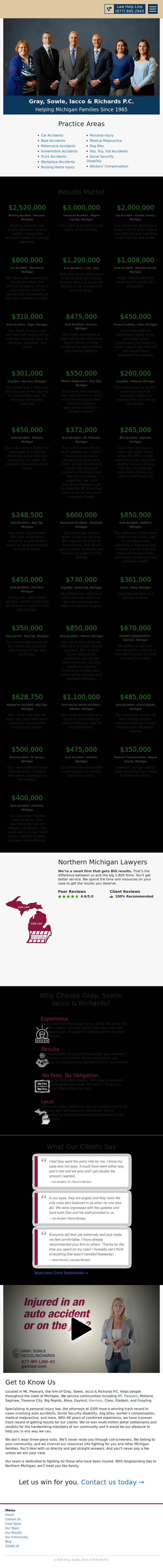 Gray Sowle & Iacco, PC - Mt. Pleasant MI Lawyers