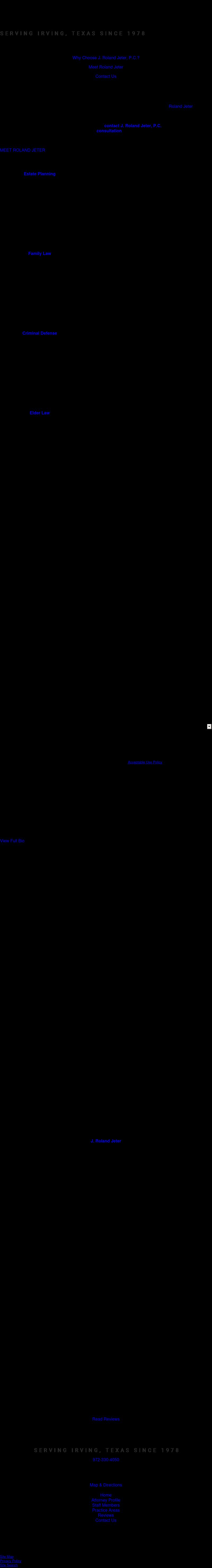 J. Roland Jeter, P.C. - Irving TX Lawyers